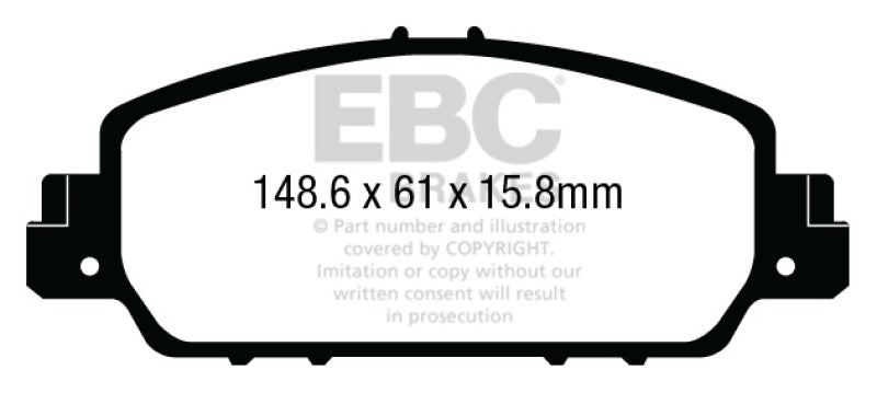 Load image into Gallery viewer, EBC 13+ Honda Accord Coupe 2.4 EX Greenstuff Front Brake Pads
