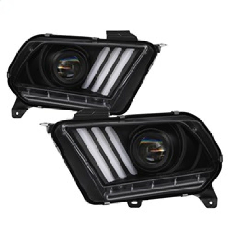 Load image into Gallery viewer, Spyder Ford Mustang 10-13 Projector Headlights - HID Model Only - Black PRO-YD-FM2010V2-HID-BK
