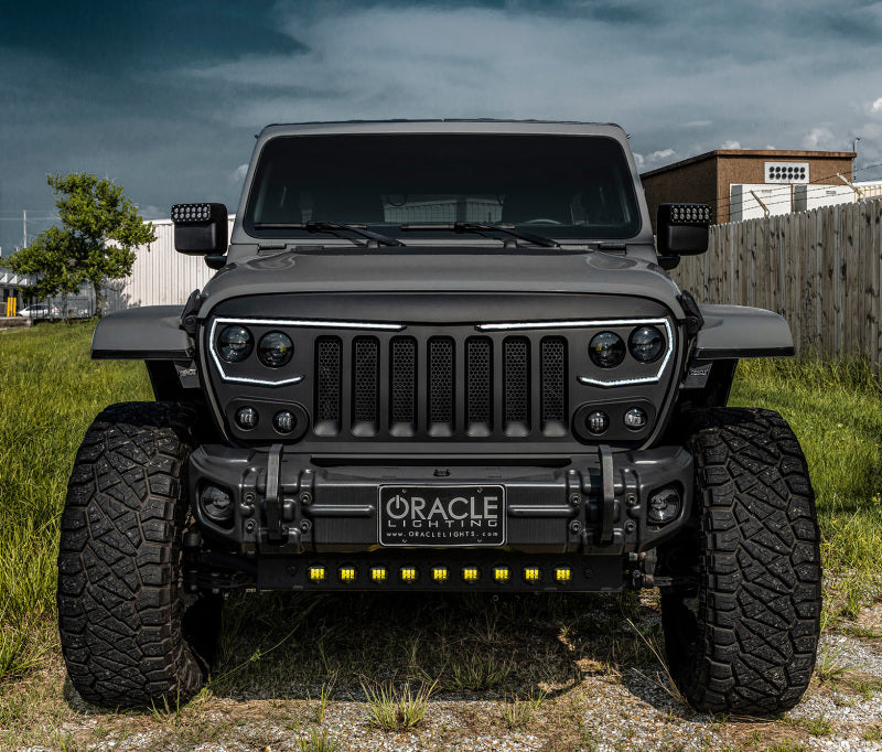 Load image into Gallery viewer, ORACLE Lighting 2019+ Jeep Wrangler JL / Gladiator JT Skid Plate w/ Integrated LED Emitters - Yellow
