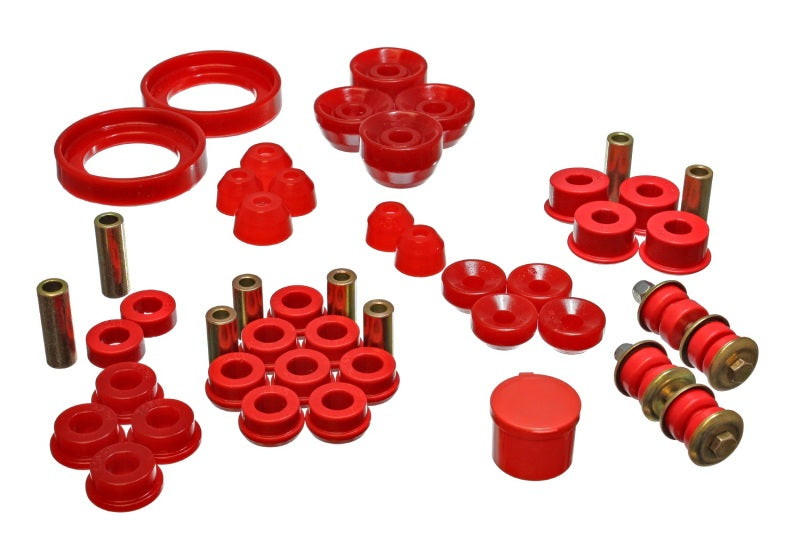 Load image into Gallery viewer, Energy Suspension 94-97 Honda Accord/Odyssey Red Hyper-Flex Master Bushing Set

