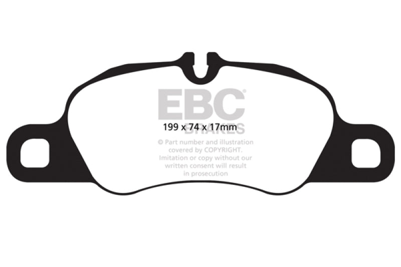Load image into Gallery viewer, EBC 09-12 Porsche 911 (997) (Cast Iron Rotor only) 3.6 Carrera 2 Yellowstuff Front Brake Pads
