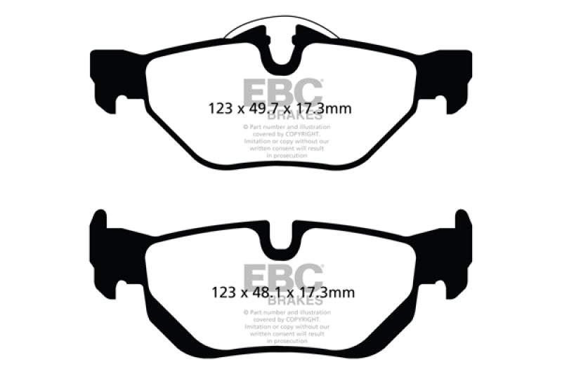 Load image into Gallery viewer, EBC 13+ BMW X1 2.0 Turbo (28i) Ultimax2 Rear Brake Pads
