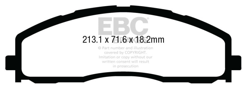 Load image into Gallery viewer, EBC 13+ Ford F250 (inc Super Duty) 6.2 (2WD) Yellowstuff Front Brake Pads
