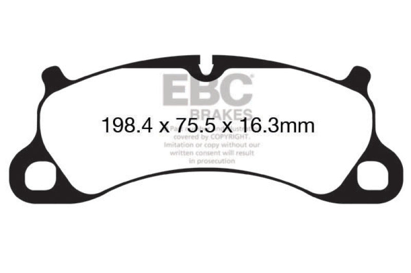 Load image into Gallery viewer, EBC 12-15 Porsche 911 (991) (Cast Iron Rotor only) 3.8 Carrera S Redstuff Front Brake Pads
