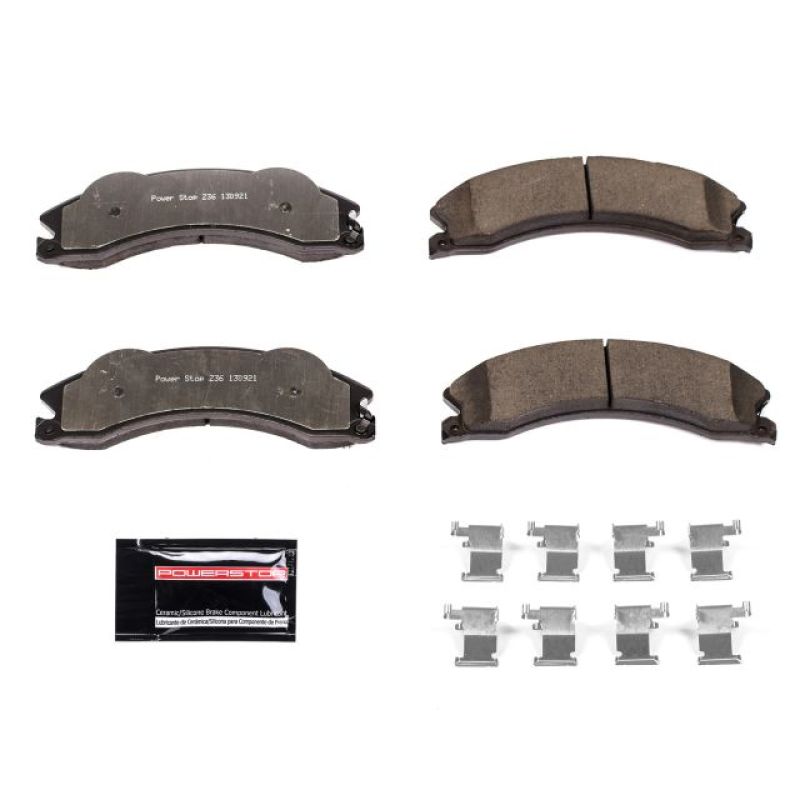 Load image into Gallery viewer, Power Stop 2011 Chevrolet Silverado 2500 HD Front or Rear Z36 Truck &amp; Tow Brake Pads w/Hardware
