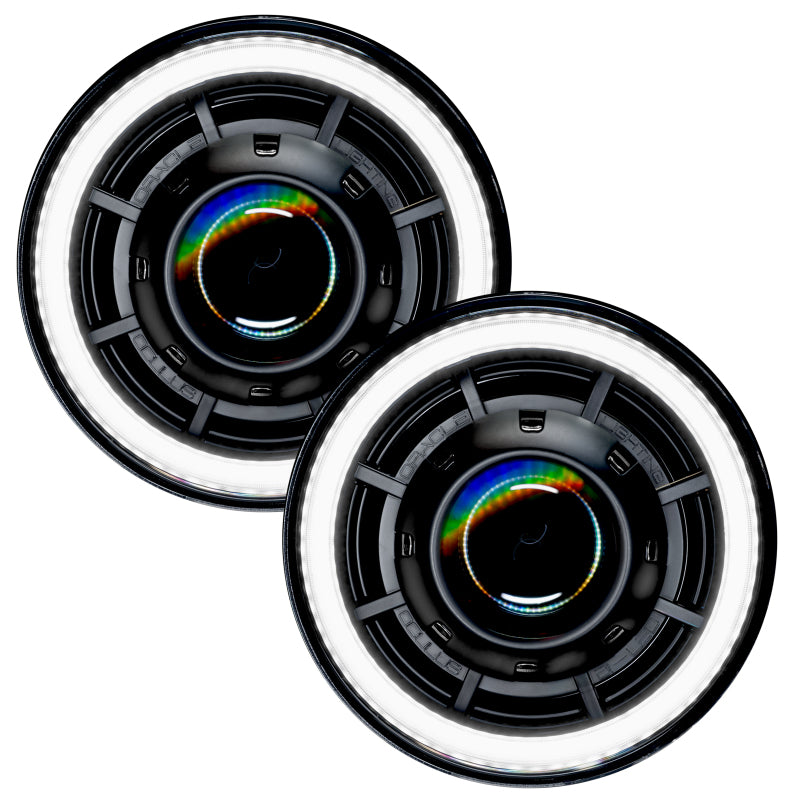 Load image into Gallery viewer, Oracle Oculus 7in Bi-LED Projector Headlights for Jeep Wrangler JK - 6000K
