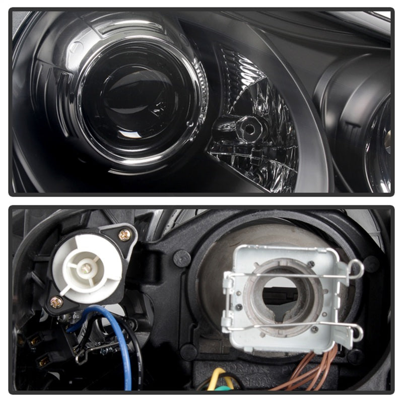 Load image into Gallery viewer, Spyder Porsche Cayenne 03-06 Projector Xenon/HID Model- DRL LED Blk PRO-YD-PCAY03-HID-DRL-BK

