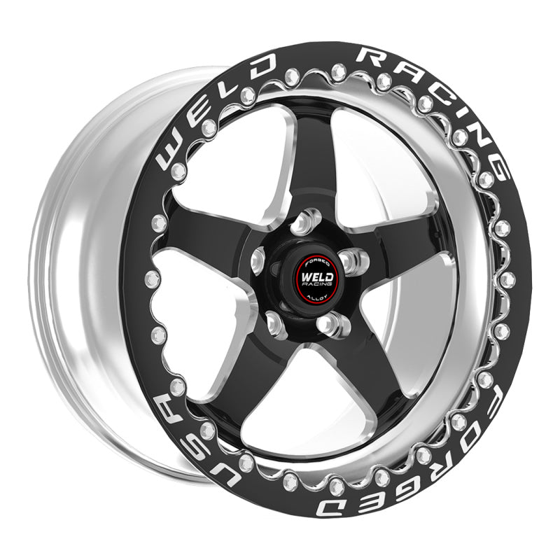 Load image into Gallery viewer, Weld S71 15x10.33 / 5x4.5 BP / 7.5in. BS Black Wheel (Medium Pad) - Black Single Beadlock MT
