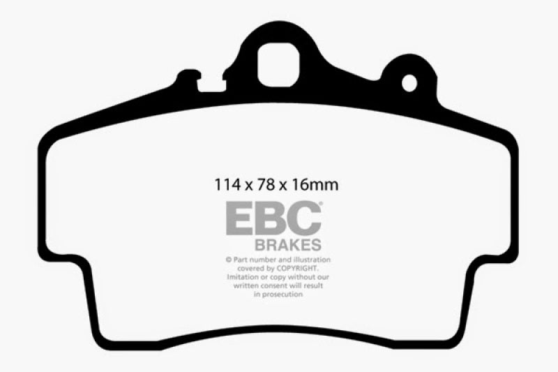 Load image into Gallery viewer, EBC 97-99 Porsche Boxster (Cast Iron Rotors only) 2.5 Redstuff Front Brake Pads
