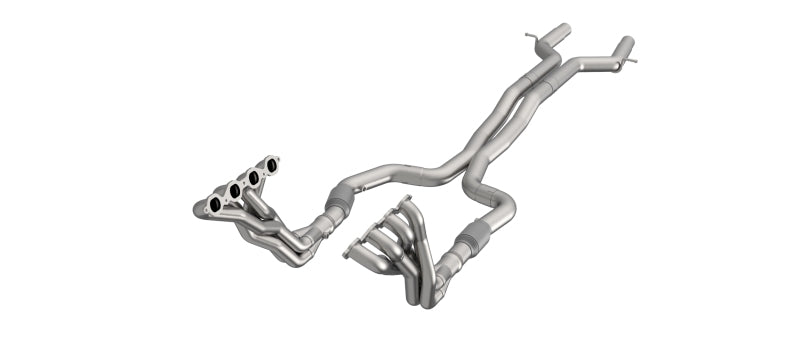 Load image into Gallery viewer, Kooks 2022 Cadillac CT5V 2in x 3in SS Longtube Headers and Green Catted SS X-Pipe

