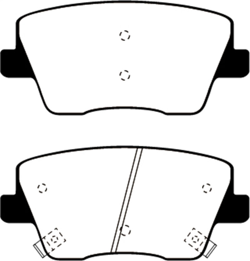 Load image into Gallery viewer, EBC 2019+ Hyundai Veloster N (2nd Gen) 2.0L Turbo Yellowstuff Rear Brake Pads
