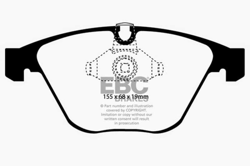 Load image into Gallery viewer, EBC 08-10 BMW M3 4.0 (E90) Bluestuff Front Brake Pads
