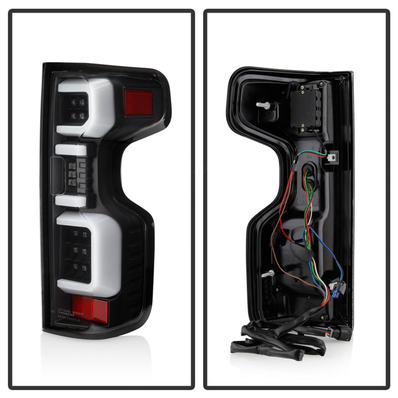 Load image into Gallery viewer, Spyder Chevy Silverado 19-20 (Do Not Fit Halogen Model) LED Tail Light Blk ALT-YD-CS19LED-BK
