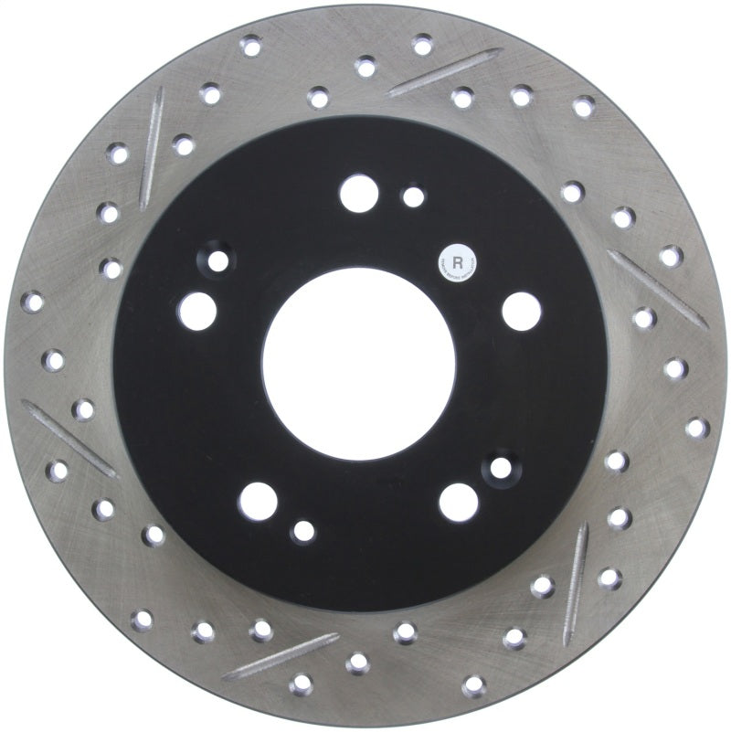 Load image into Gallery viewer, StopTech 06-09 Honda Civic Ex/Si Slotted &amp; Drilled Right Rear Rotor
