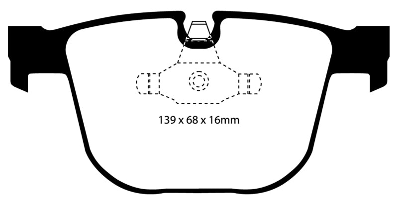 Load image into Gallery viewer, EBC 08-10 BMW M3 4.0 (E90) Bluestuff Rear Brake Pads
