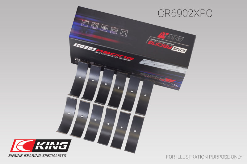 Load image into Gallery viewer, King Nissan VQ35HR/VQ37VHR/VR30DTT (Size STD) pMaxKote Rod Bearing Set
