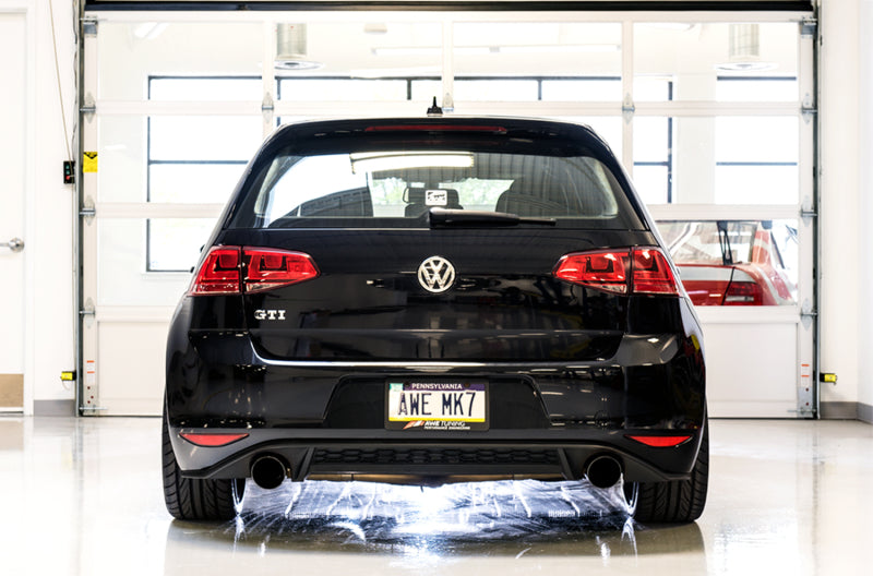 Load image into Gallery viewer, AWE Tuning VW MK7 GTI Touring Edition Exhaust - Diamond Black Tips
