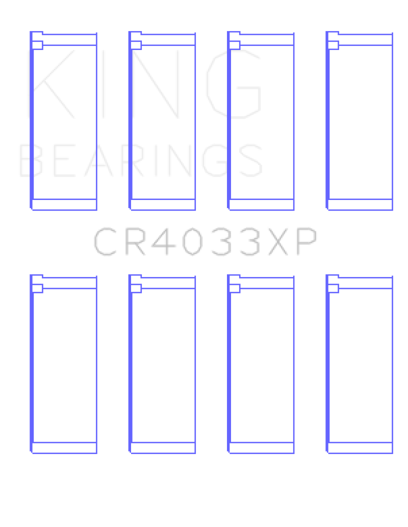 Load image into Gallery viewer, King Honda F20C/F22C / 97-01 H22A4 (Size 0.25) Rod Bearing Set
