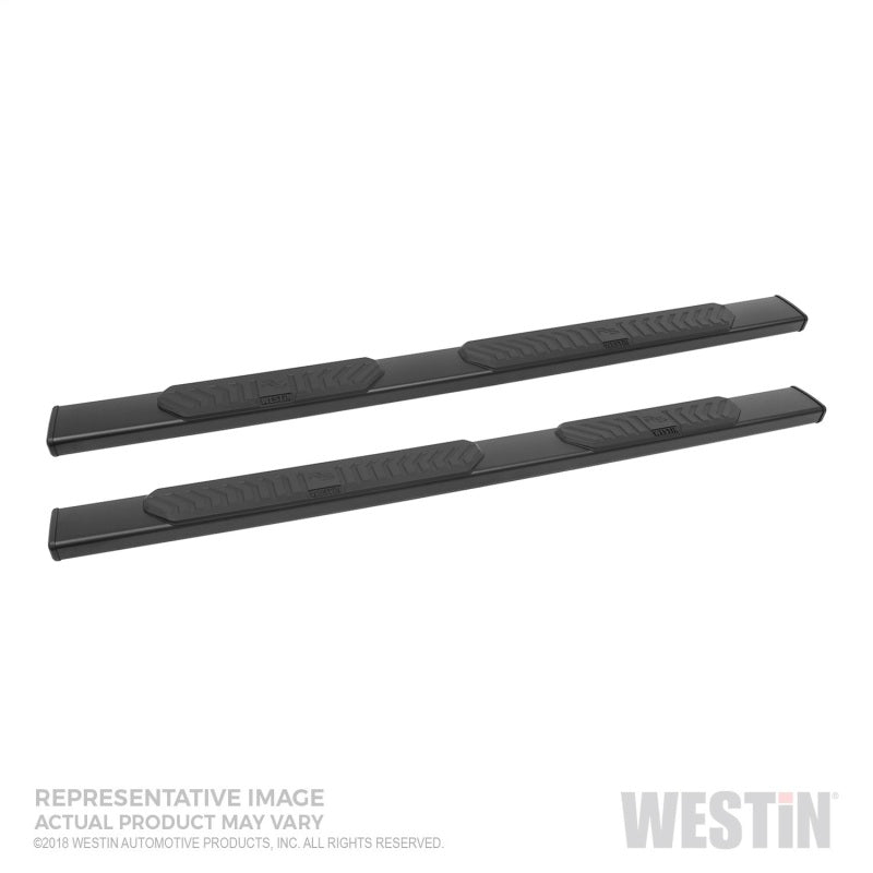 Load image into Gallery viewer, Westin 2019 Chevrolet Silverado/Sierra 1500 Crew Cab R5 Nerf Step Bars - Black
