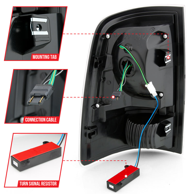 Load image into Gallery viewer, ANZO 2009-2018 Dodge Ram 1500 LED Taillight Plank Style Black w/Smoke Lens
