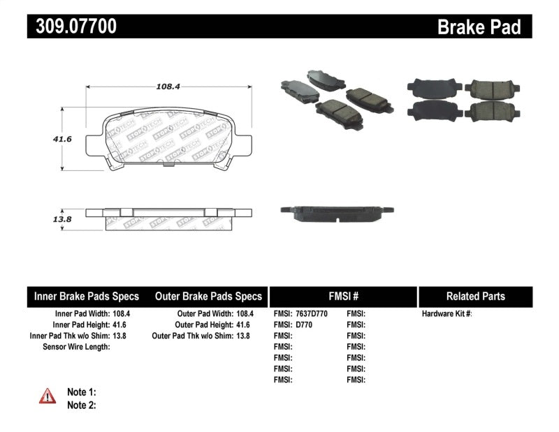Load image into Gallery viewer, StopTech Performance 02-03 WRX Rear Brake Pads
