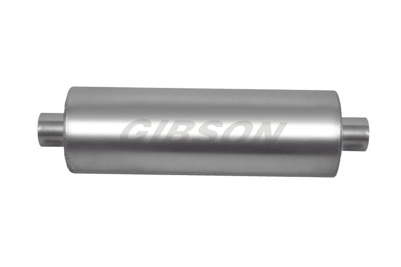 Load image into Gallery viewer, Gibson MWA Superflow Center/Center Round Muffler - 5x10in/3in Inlet/3in Outlet - Stainless
