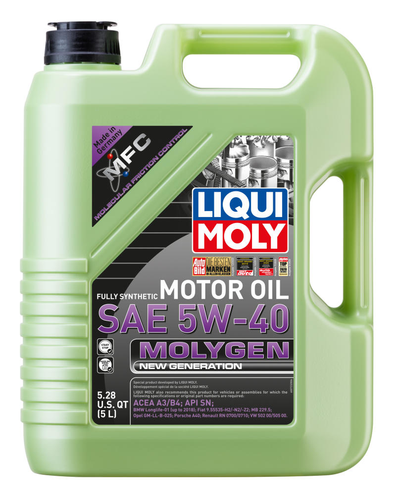Load image into Gallery viewer, LIQUI MOLY 5L Molygen New Generation Motor Oil 5W40
