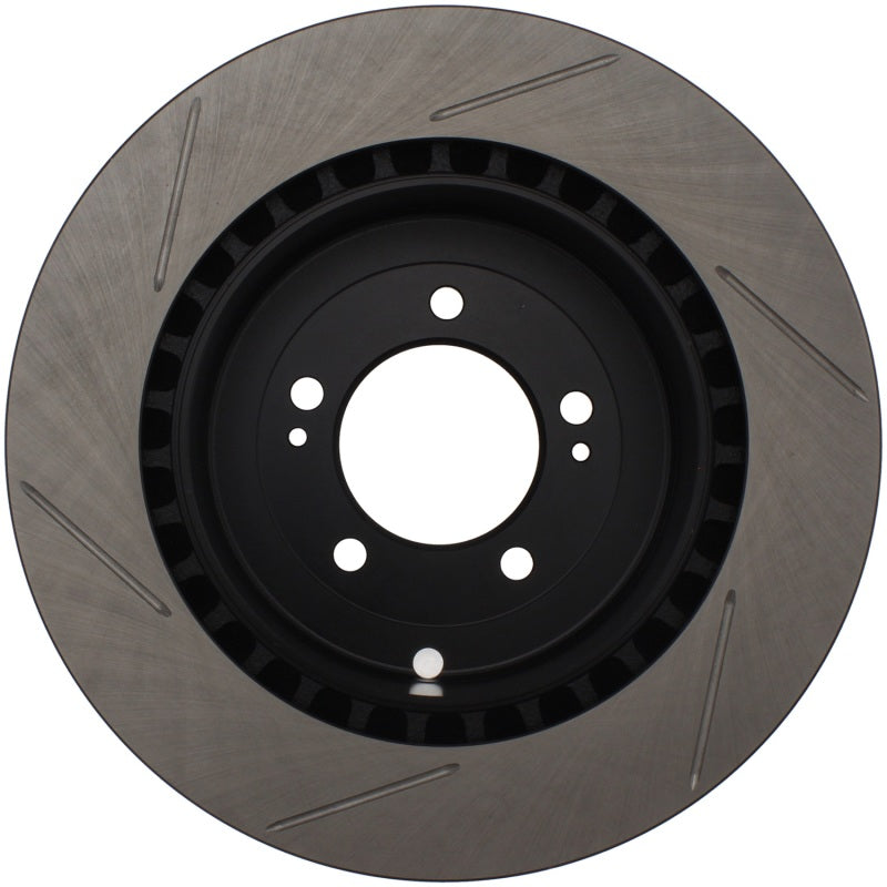 Load image into Gallery viewer, StopTech Power Slot 08-09 Evo 10 Slotted Left Rear Rotor
