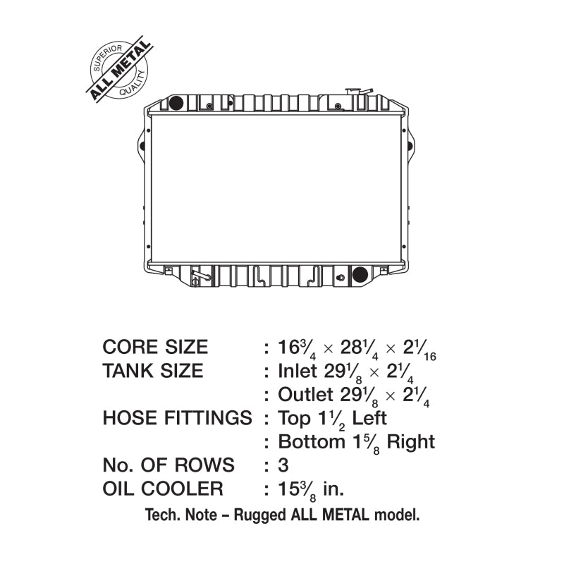 Load image into Gallery viewer, CSF 93-97 Toyota Land Cruiser 4.5L Heavy Duty 3 Row All Metal Radiator
