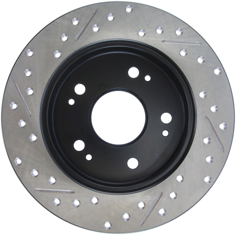 Load image into Gallery viewer, StopTech 06-09 Honda Civic Ex/Si Slotted &amp; Drilled Left Rear Rotor
