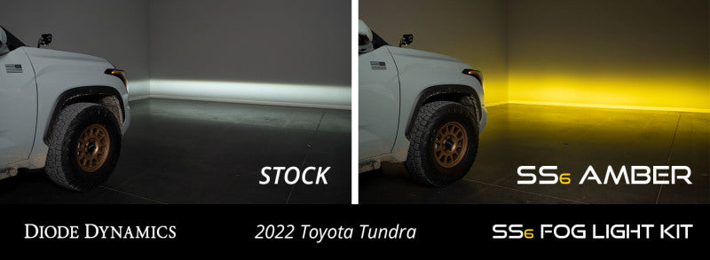 Load image into Gallery viewer, Diode Dynamics 2022 Toyota Tundra SS6 LED Fog Light Kit - White Wide
