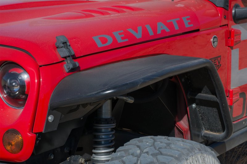 Load image into Gallery viewer, DV8 Offroad 07-18 Jeep Wrangler JK Front &amp; Rear Flat Tube Fenders
