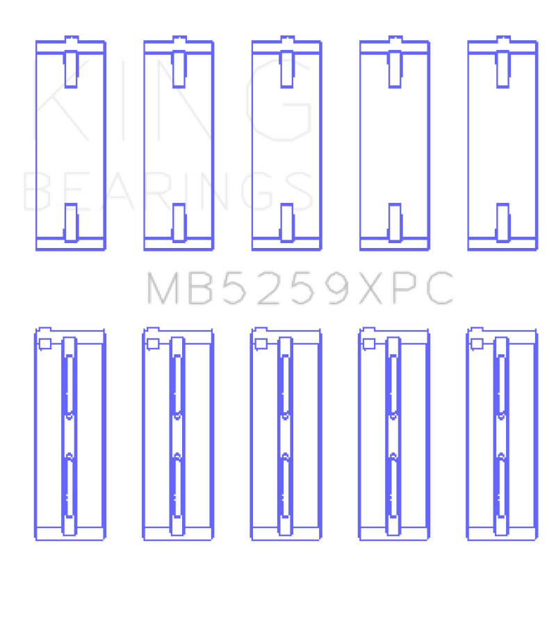 Load image into Gallery viewer, King Honda A-Series/B-Series/K-Series (Size STD) pMaxKote Performance Main Bearing Set

