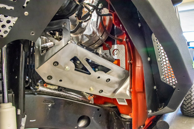 Load image into Gallery viewer, DV8 Offroad 2018+ Jeep JL / JT Engine Bay Compressor Mount
