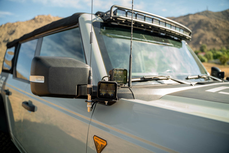 Load image into Gallery viewer, DV8 Offroad 2021 Ford Bronco A Pillar Dual Light Pod Drop Mounts

