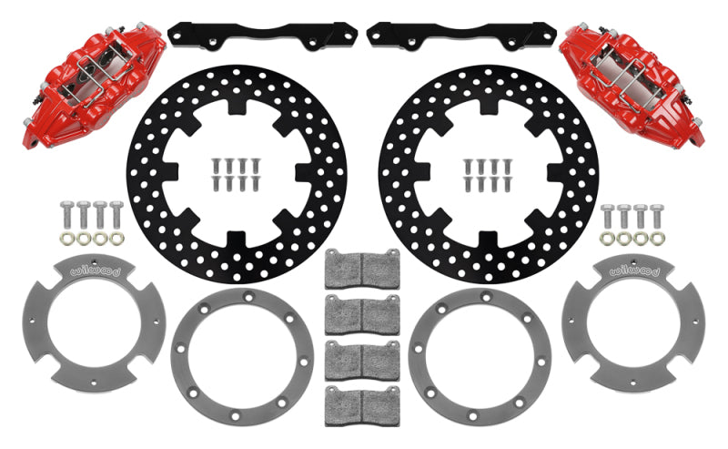 Load image into Gallery viewer, Wilwood 17-21 Can-Am X3RS Red 6-Piston Front Kit 11.25in - Drilled Rotors

