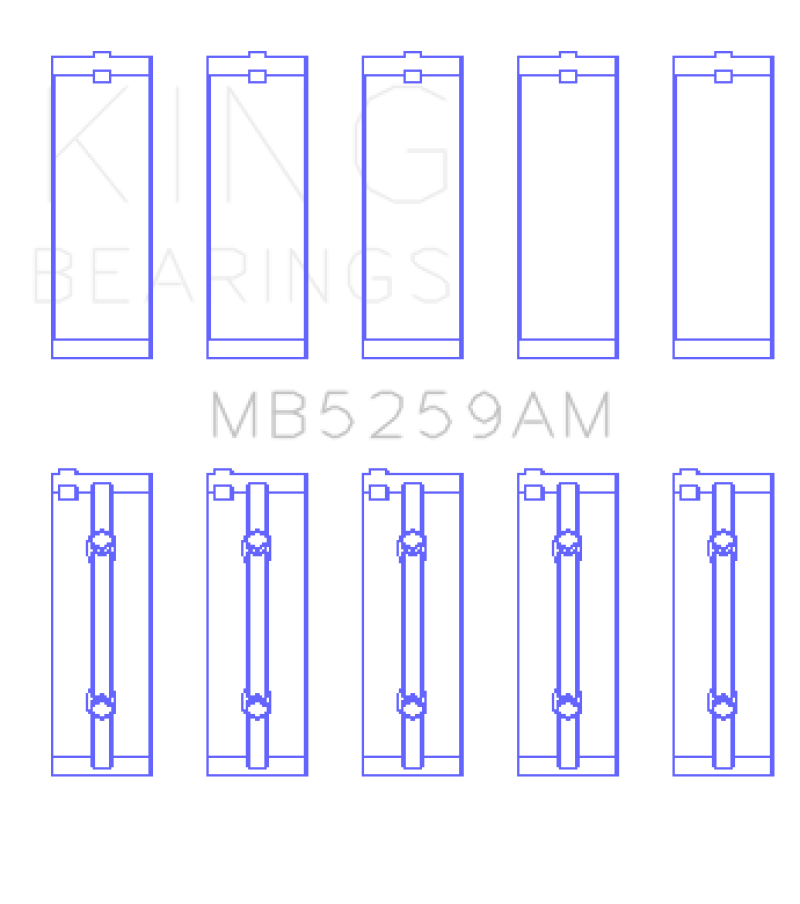 Load image into Gallery viewer, King Acura B18A1/B1/C1/C5 K20A / K24A (Size STD) Main Bearing Set
