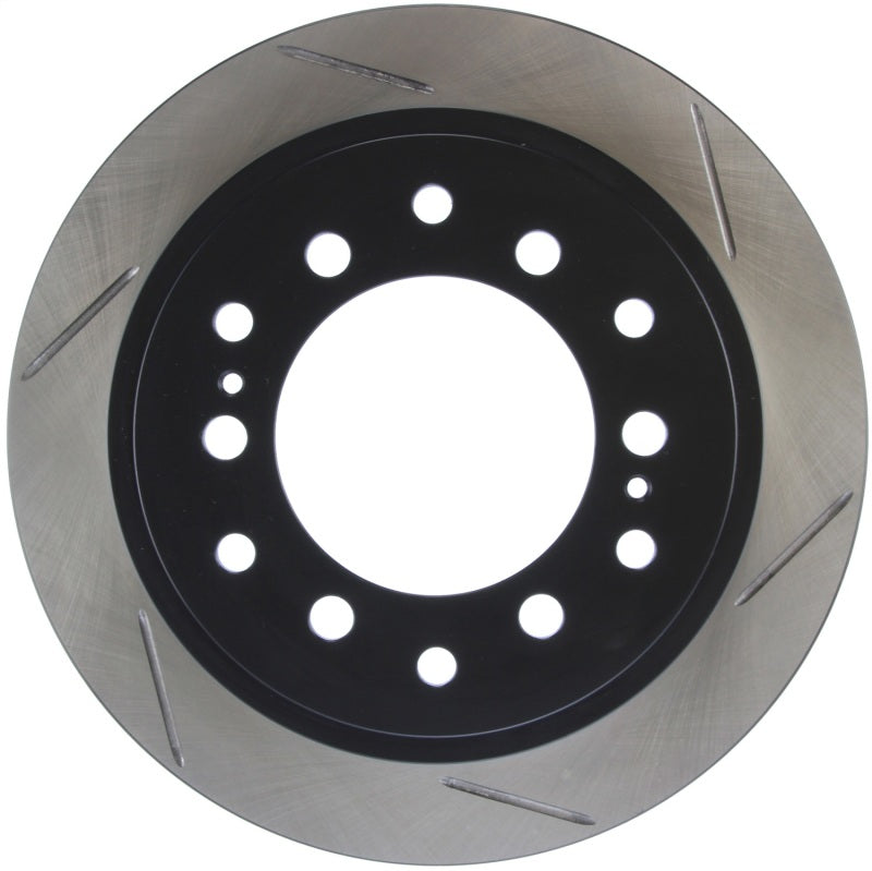 Load image into Gallery viewer, StopTech Power Slot 01-07 Toyota Sequoia/03-09 4 Runner / 03-09 Lexus GX470 Slotted Left Rear Rotor
