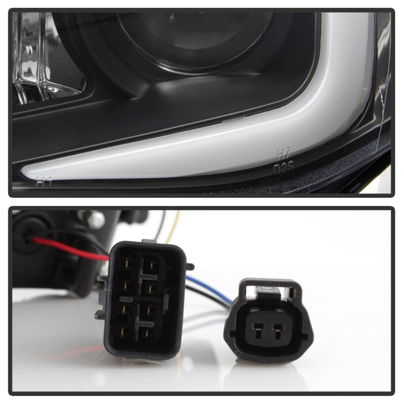 Load image into Gallery viewer, Spyder Subaru WRX 08-09 Projector Headlights - HID Model Only - Black PRO-YD-SWRX08-HID-LBDRL-BK
