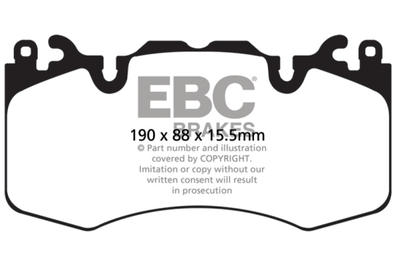 Load image into Gallery viewer, EBC 13+ Land Rover Range Rover 3.0 Supercharged Greenstuff Front Brake Pads
