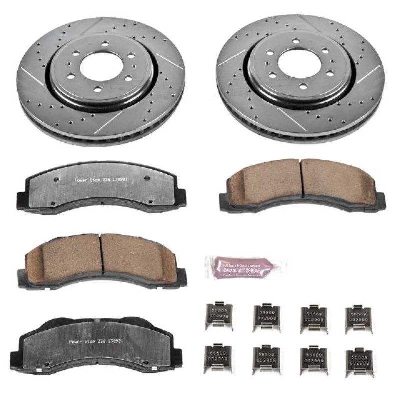 Load image into Gallery viewer, Power Stop 10-18 Ford Expedition Front Z36 Truck &amp; Tow Brake Kit
