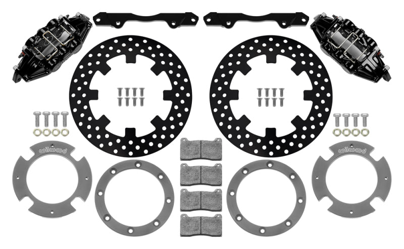 Load image into Gallery viewer, Wilwood 17-21 Can-Am X3RS Black 6-Piston Front Kit 11.25in - Drilled Rotors
