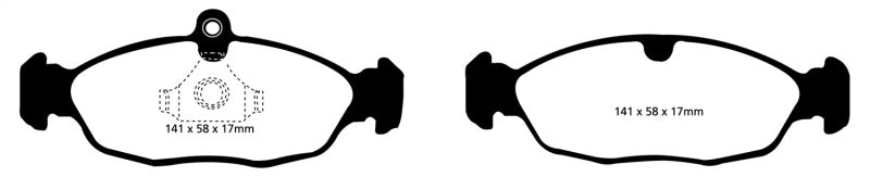 Load image into Gallery viewer, EBC 97-99 Aston Martin DB7 3.2 Supercharged Redstuff Rear Brake Pads
