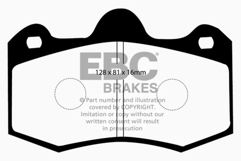 Load image into Gallery viewer, EBC 10+ Lotus Evora 3.5 Redstuff Front Brake Pads
