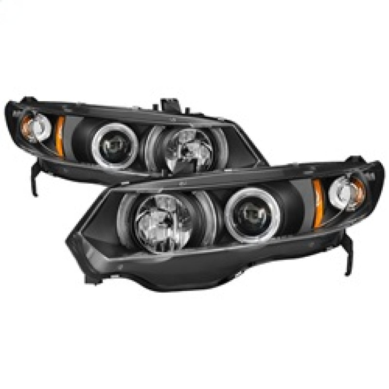 Load image into Gallery viewer, Spyder Honda Civic 06-08 2Dr Projector Headlights LED Halo Black High H1 Low H1 PRO-YD-HC06-2D-HL-BK
