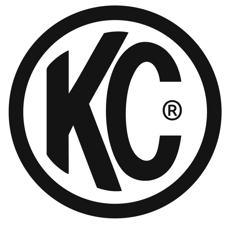 Load image into Gallery viewer, KC HiLiTES 6in. Round Soft Cover (Pair) - Black w/Yellow KC Logo
