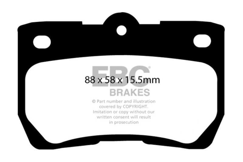 Load image into Gallery viewer, EBC 06-07 Lexus GS300 3.0 Redstuff Rear Brake Pads

