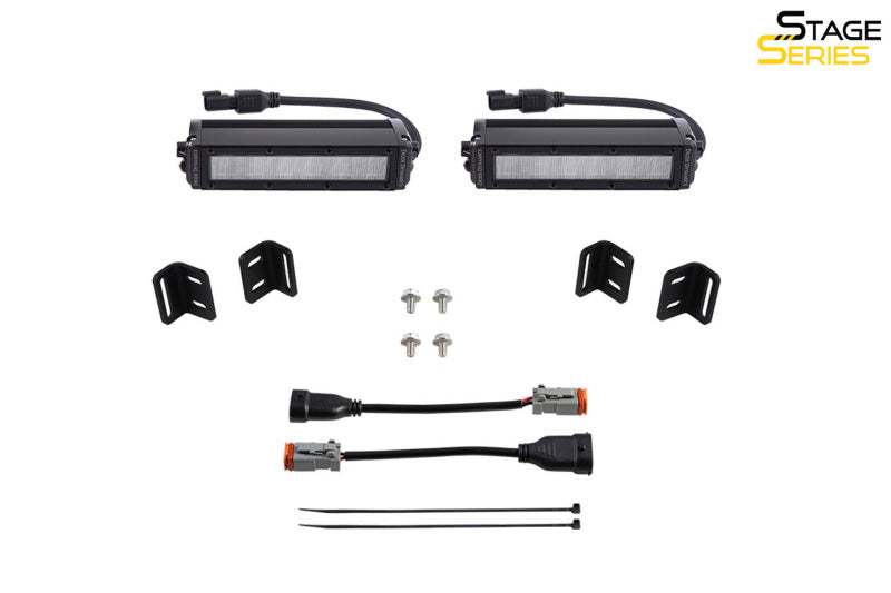 Load image into Gallery viewer, Diode Dynamics 2022 Toyota Tundra SS6 LED Fog Light Kit - Amber Wide
