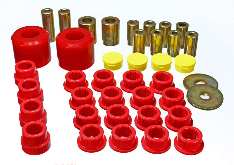 Load image into Gallery viewer, Energy Suspension 10 Chevy Camaro Red Rear End Control Arm Bushing Set
