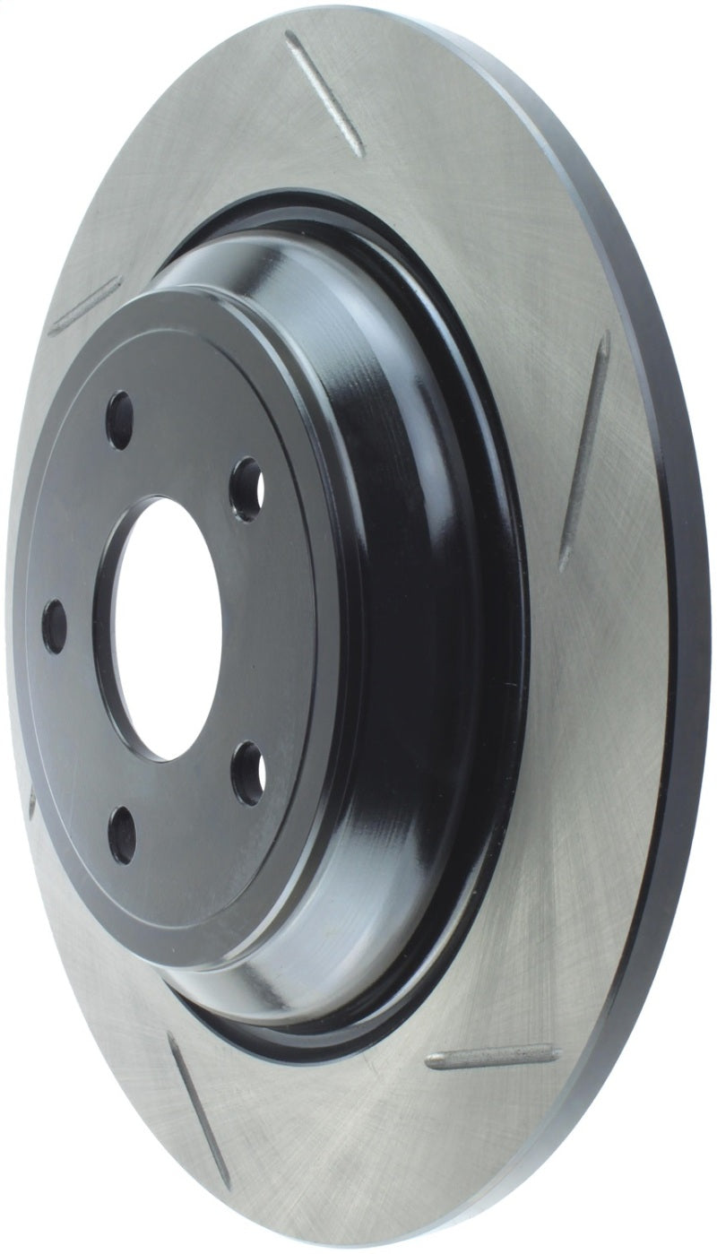 Load image into Gallery viewer, StopTech 2016 Ford Focus RS Slotted Rear Left Sport Brake Rotor
